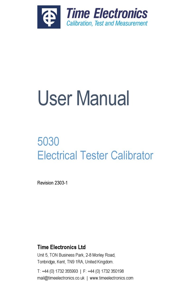Time Electronics 5030 User manual