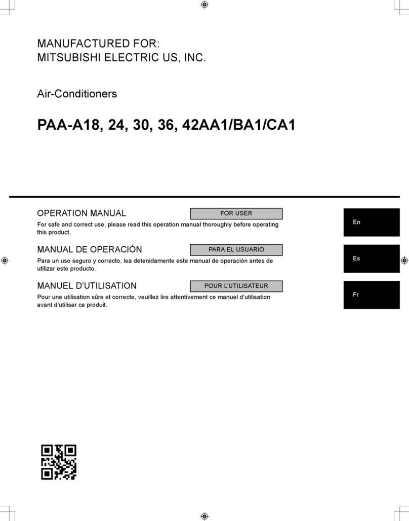 Mitsubishi Electric PAA-A18 AA1 User manual
