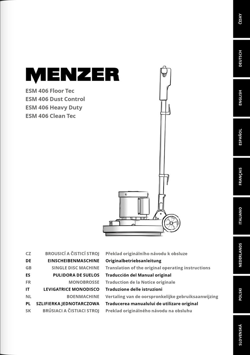 Menzer ESM 406 Floor Tec Translation of the original operating instructions