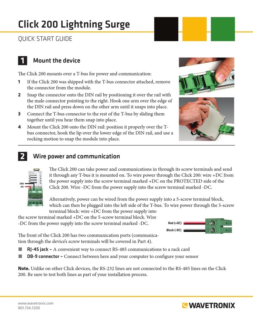 Wavetronix Click 200 User manual