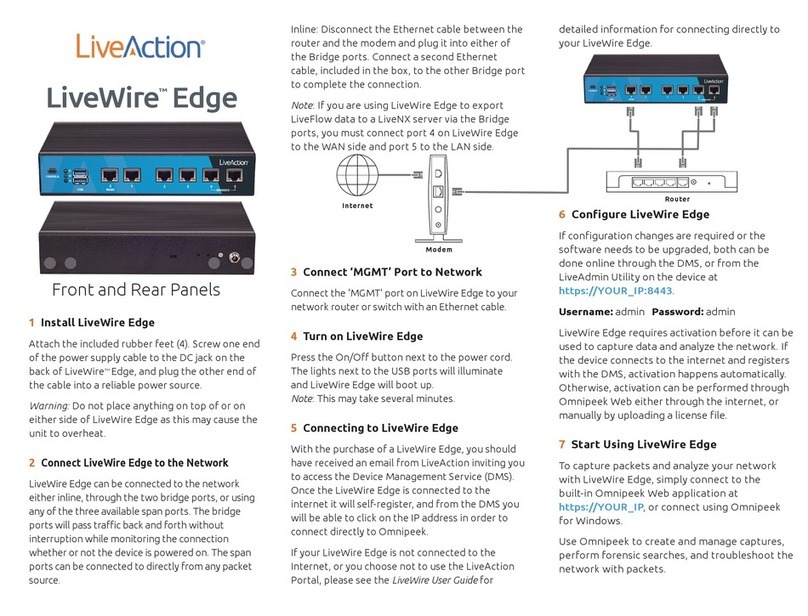 LiveAction LiveWire Edge User manual