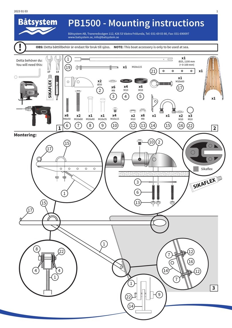 Batsystem PB1500 Mounting instructions