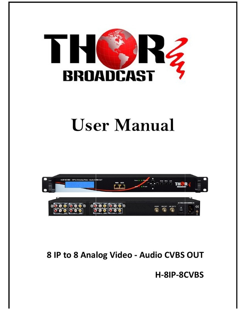 Thor Broadcast H-8IP-8CVBS User manual