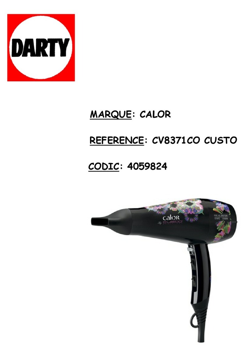 CALOR CV8371CO CUSTO manual