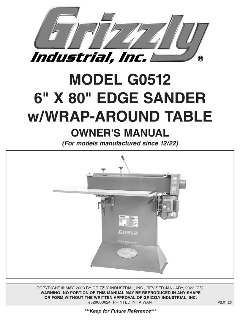 Grizzly G0512 User manual