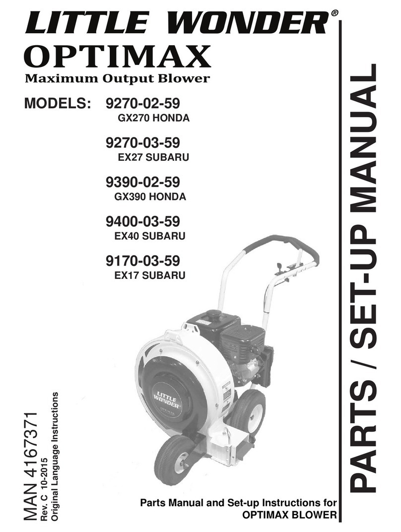 Little Wonder Optimax 9270-02-59 Setup instructions