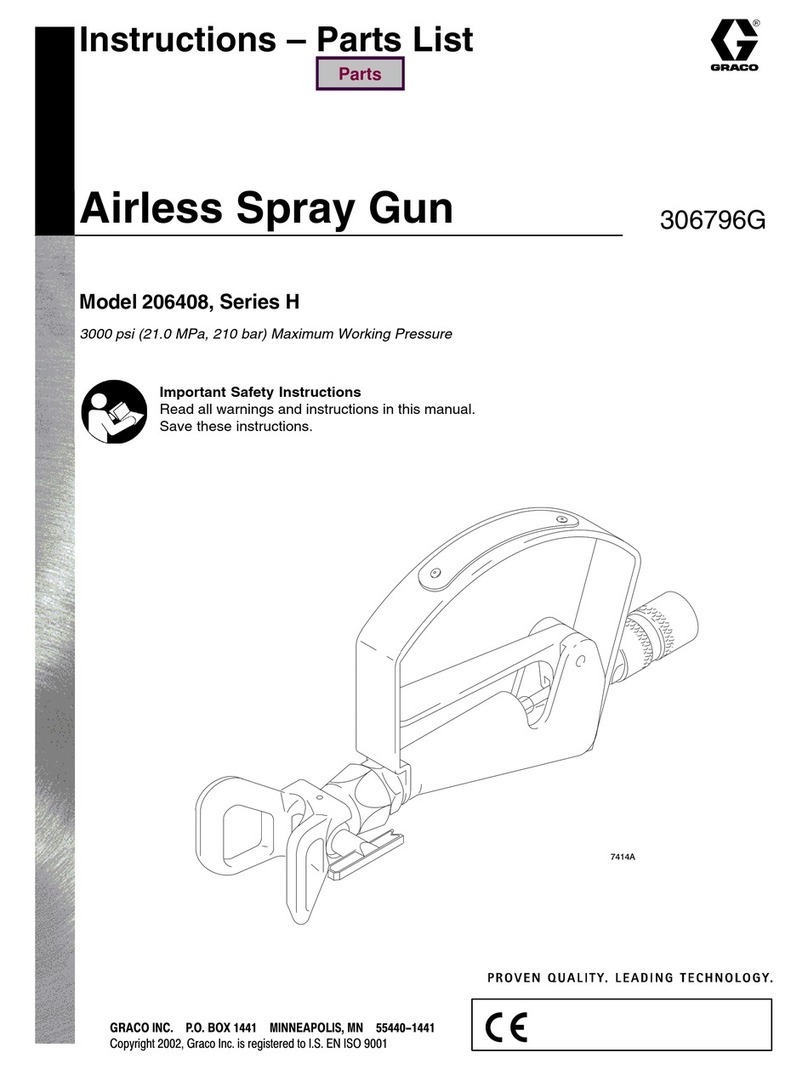 Graco H Series Instructions-parts list