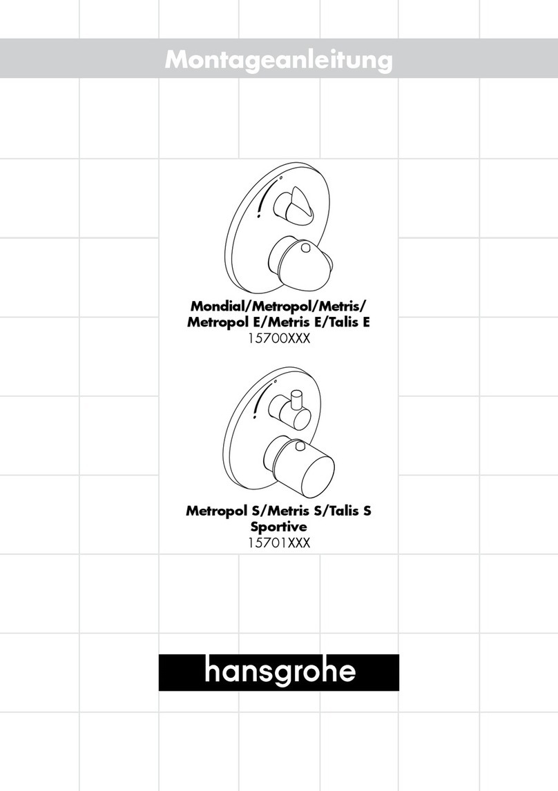 Hans Grohe Metropol 15700 Series manual