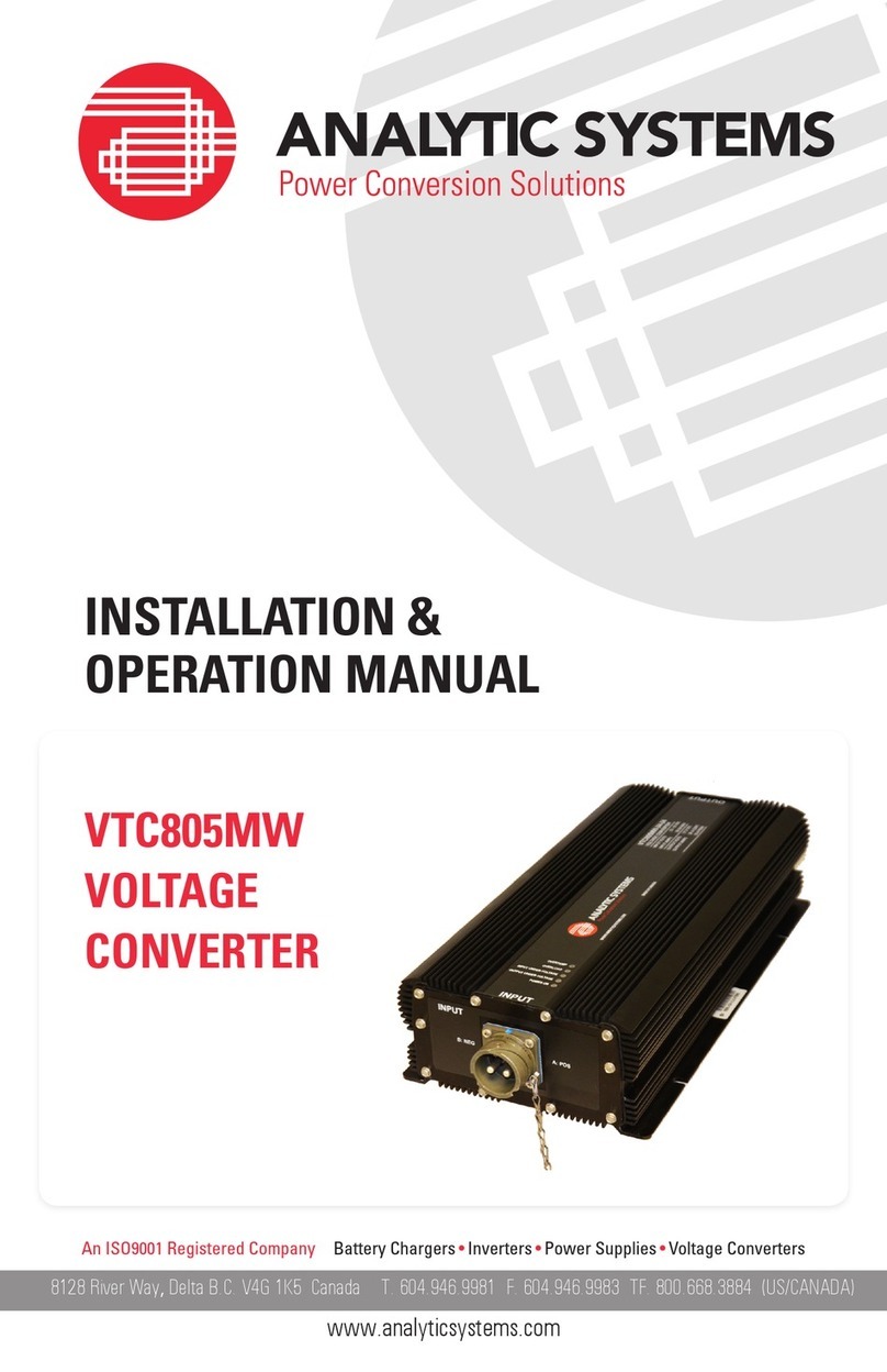 Analytic Systems VTC805MW User manual
