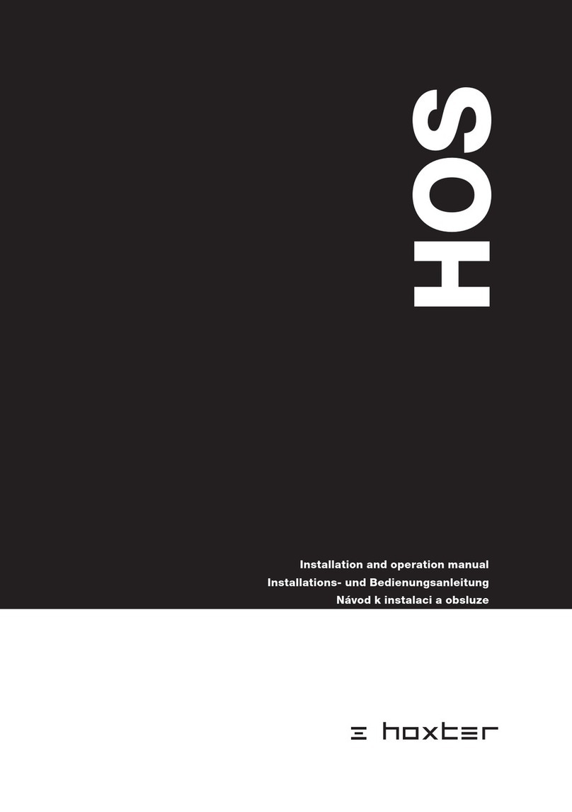 hoxter HOS A Installation and operation manual