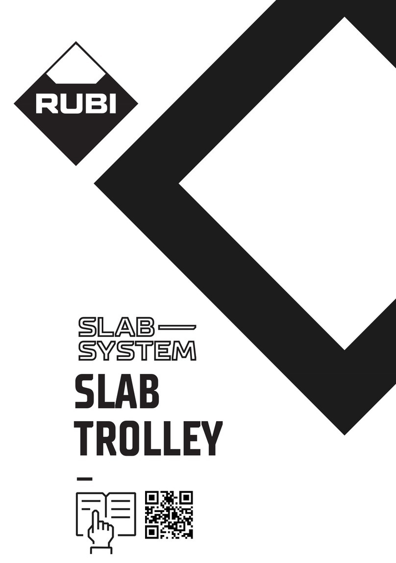 Rubi SLAB TROLLEY instructions
