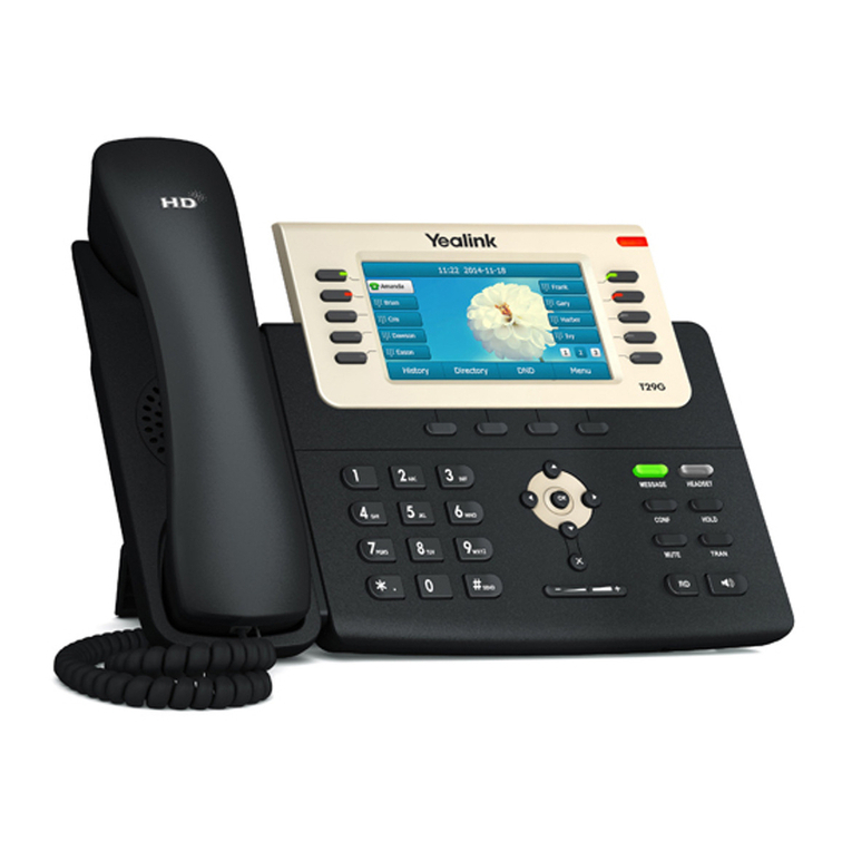Yealink SIP-T29G User manual