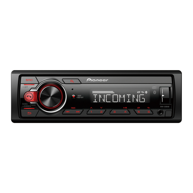Pioneer MVH-330DAB User manual Pioneer MVH-330DAB User manual