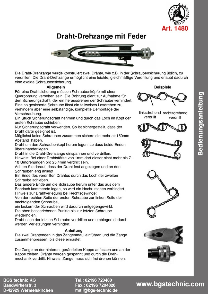 BGS technic 1480 User manual BGS technic 1480 User manual