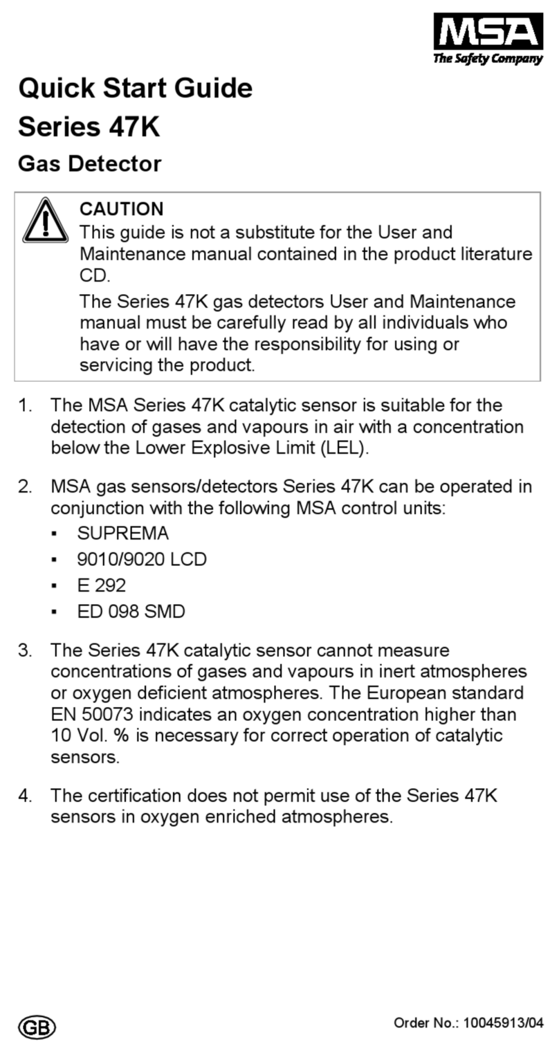 MSA 47K Series quick start guide