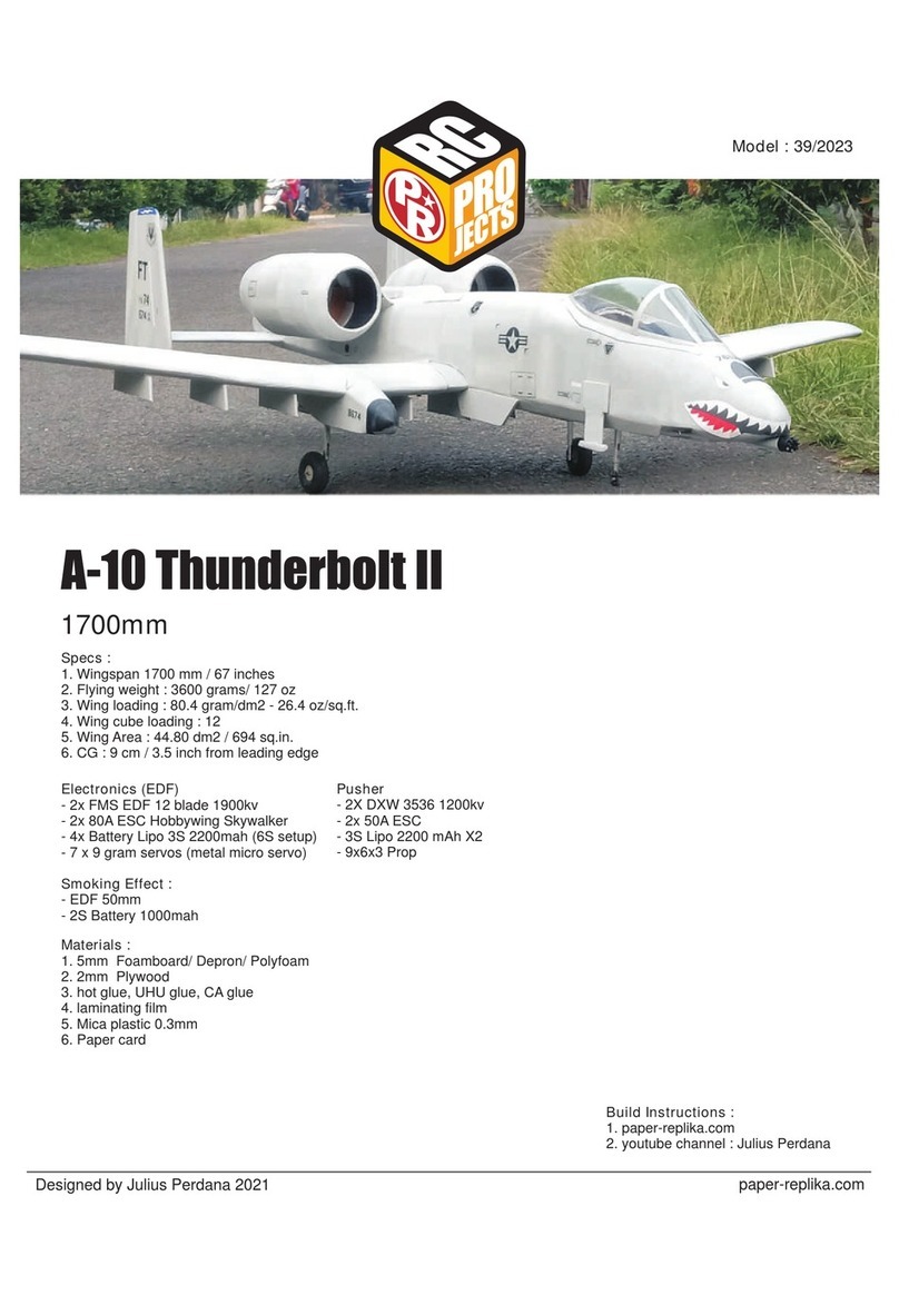 Paper Replika A-10 Thunderbolt II User manual Paper Replika A-10 Thunderbolt II User manual
