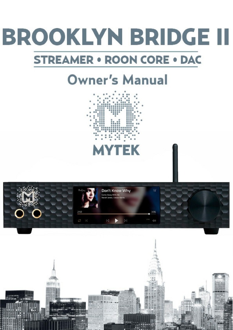 MyTek Brooklyn Bridge II Roon Core owner's manual