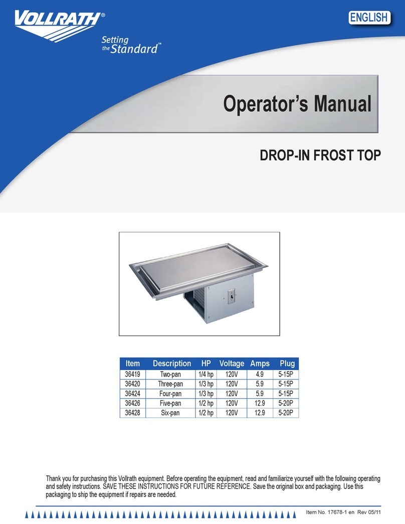 Vollrath 36419 User manual Vollrath 36419 User manual