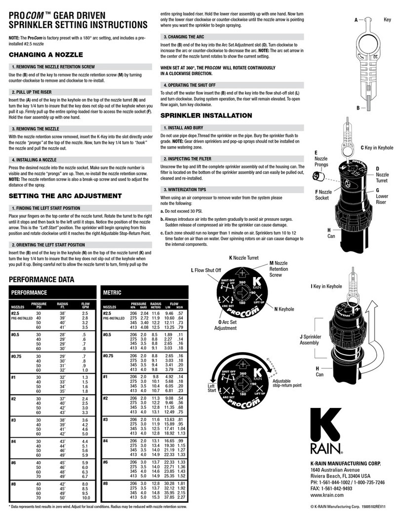 K-Rain ProCom Operating manual