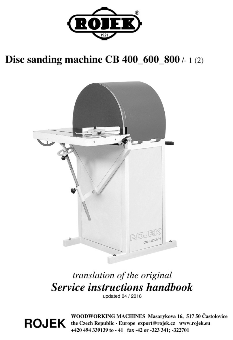 ROJEK CB 400/1 Service instructions