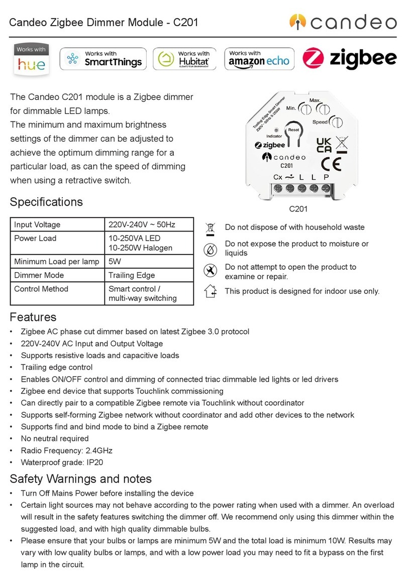 Candeo Zigbee C201 quick start guide