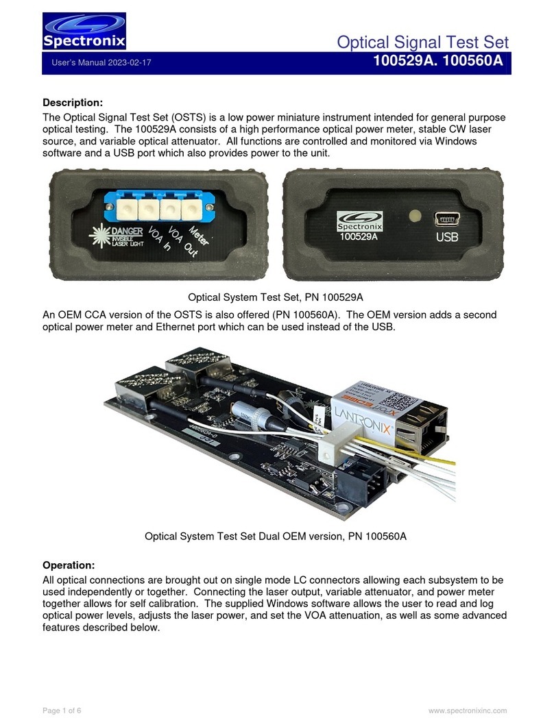 Spectronix 100529A user manual