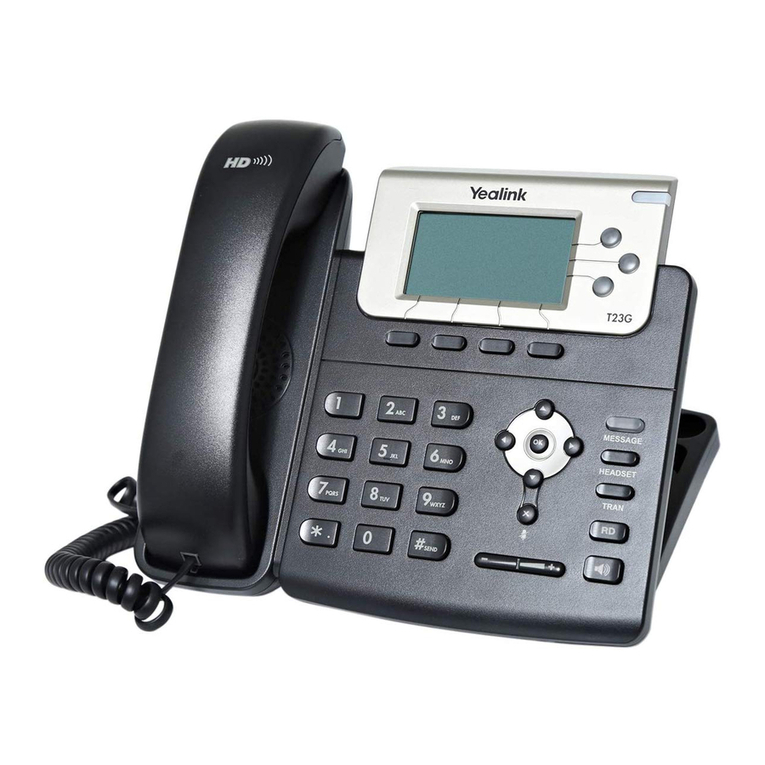 Yealink SIP-T23G User manual