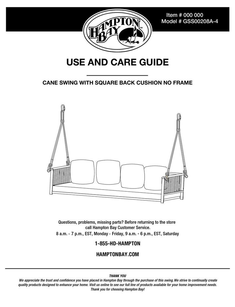 HAMPTON BAY GSS00208A-4 User manual HAMPTON BAY GSS00208A-4 User manual