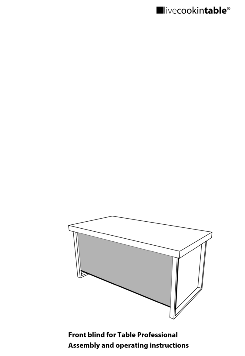 livecookintable 13234 Assembly and operating instructions