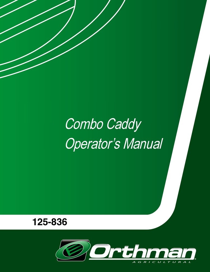 Orthman Combo Caddy User manual
