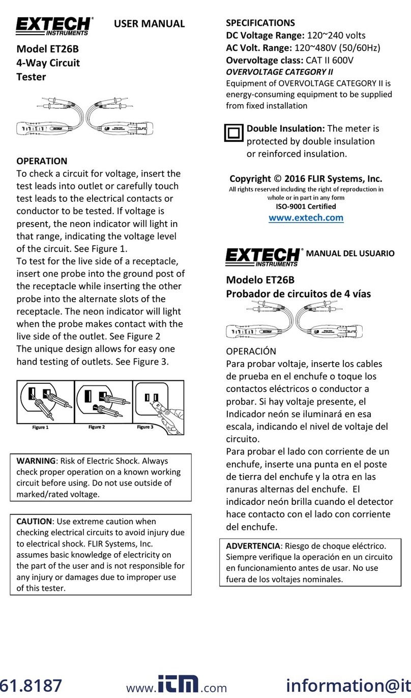 Extech Instruments ET26B User manual Extech Instruments ET26B User manual