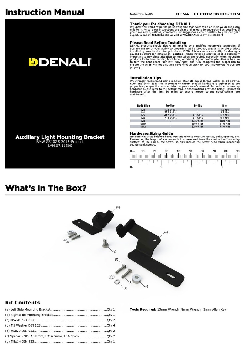 Denali LAH.07.11300 instruction manual