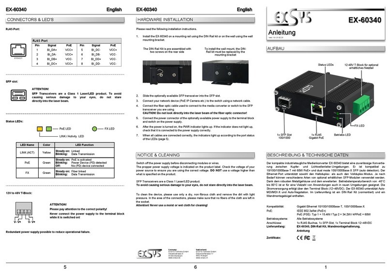 Exsys EX-60340 Manual