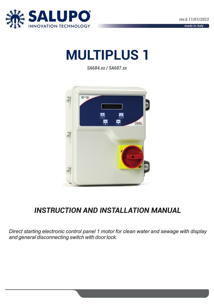 SALUPO MULTIPLUS 1 SA684 Series Instruction and installation manual