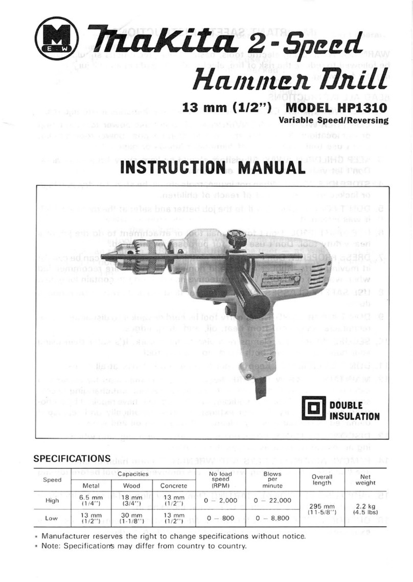 Makita HP1310 instruction manual