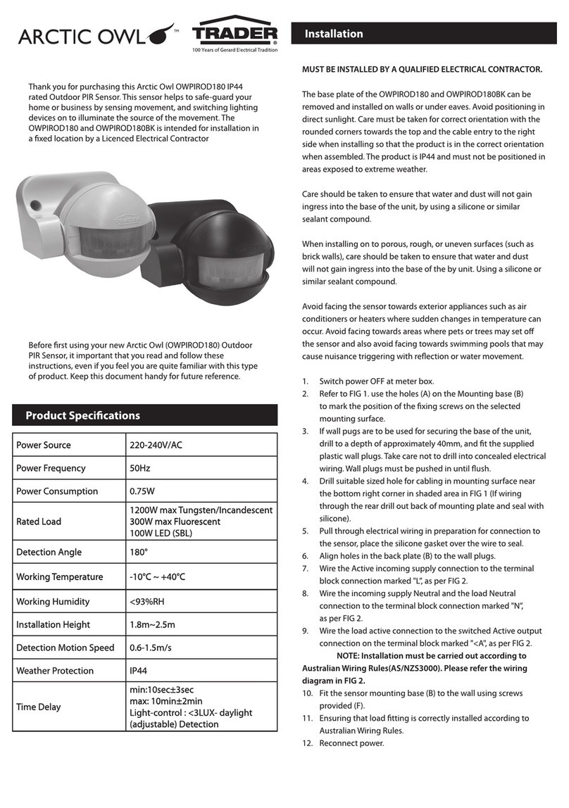 Trader ARCTIC OWL OWPIROD 180 User manual