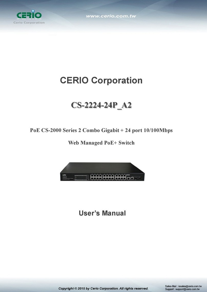 Cerio CS-2000 Series user manual