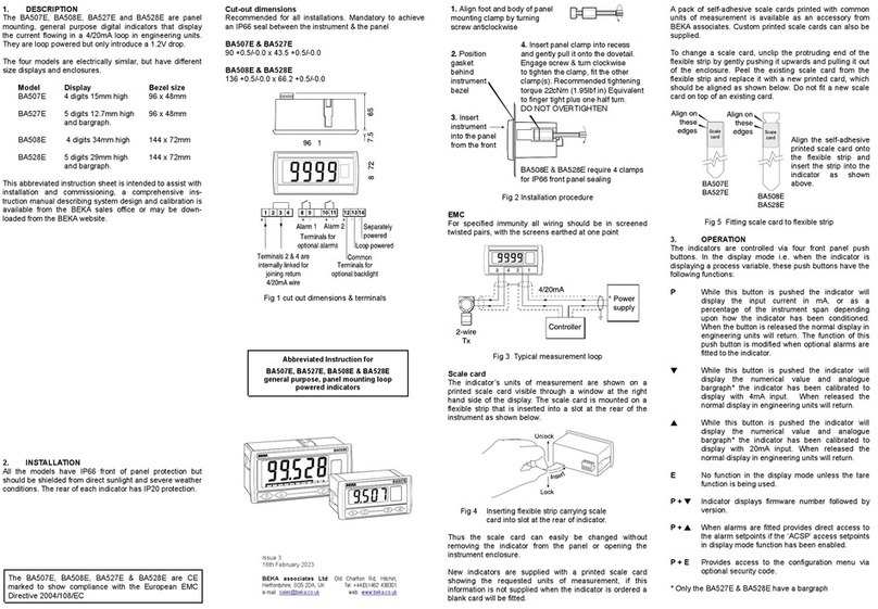 BEKA BA507E User manual