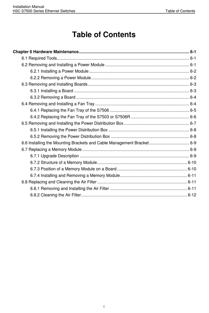 H3C S7500 Series User manual