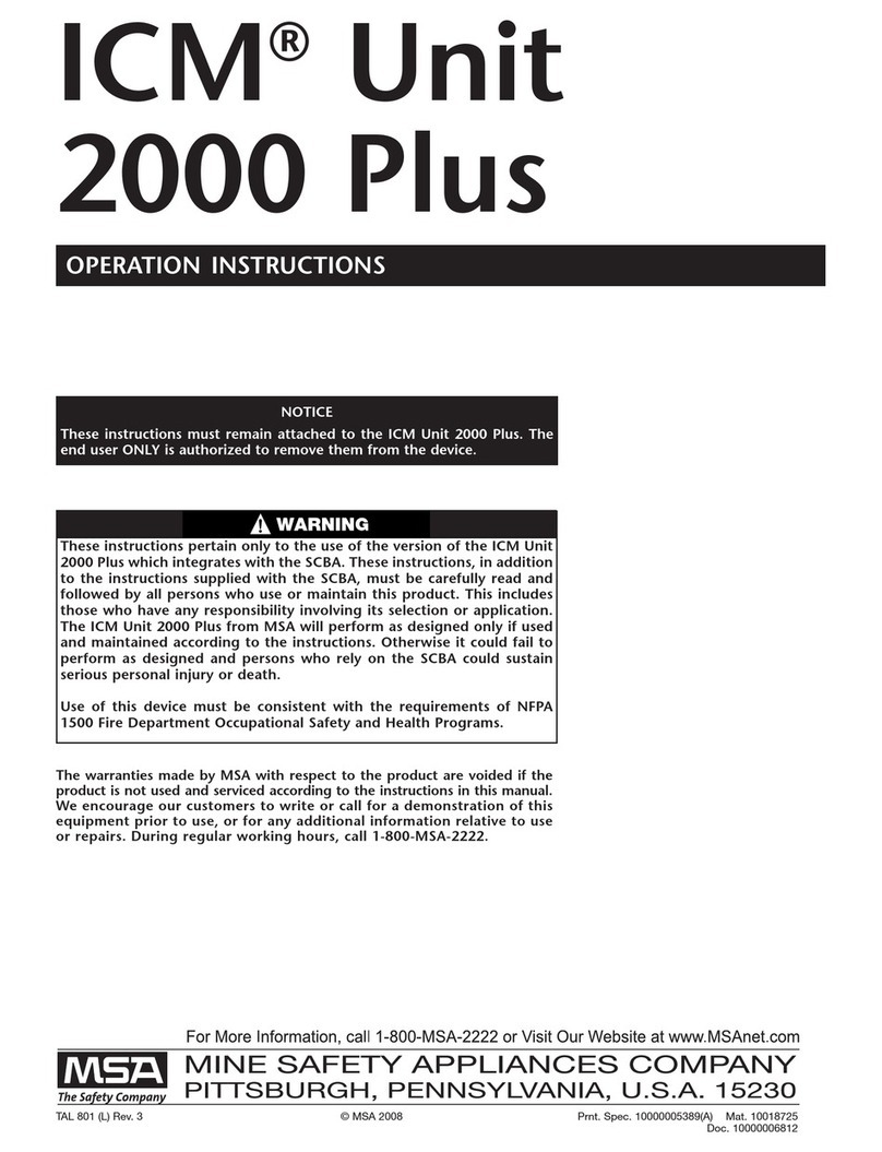 MSA ICM 2000 Plus User manual