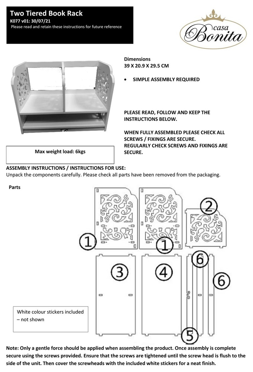 Casa Bonita K077 Instructions for use Casa Bonita K077 Instructions for use
