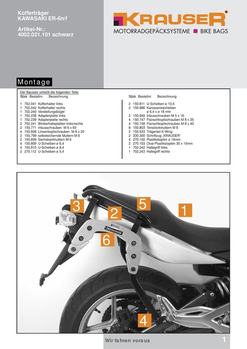 Krauser KAWASAKI ER-6n/f quick start guide