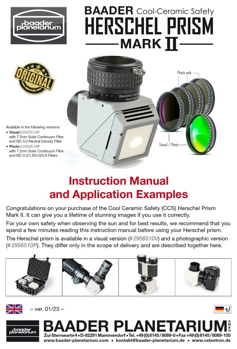 Baader Planetarium Cool-Ceramic Safety Herschel prism Mark II User manual Baader Planetarium Cool-Ceramic Safety Herschel prism Mark II User manual