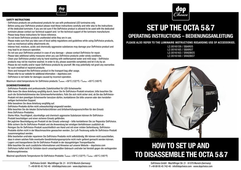 Dop Choice OCTA 5 operating instructions