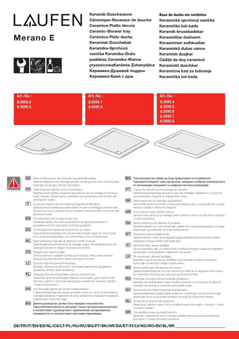 Laufen Merano E 8.5595.0 User manual Laufen Merano E 8.5595.0 User manual