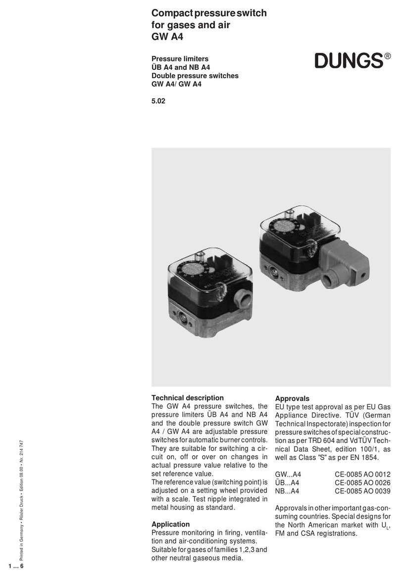 Dungs GW A4 Series User manual