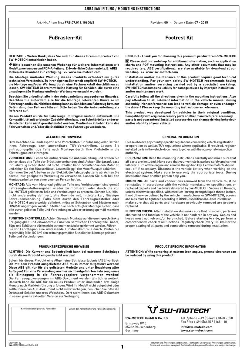 SW-Motech FRS.07.011.10600/S User manual