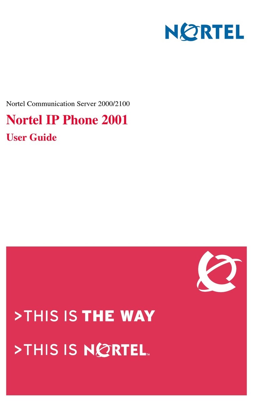 Nortel IP Phone 2001 User manual