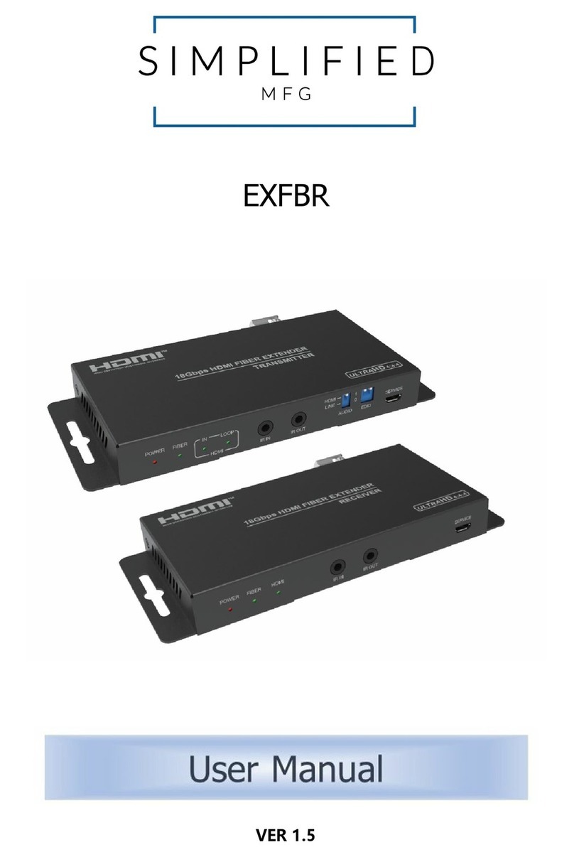 Simplified MFG EXFBR User manual Simplified MFG EXFBR User manual
