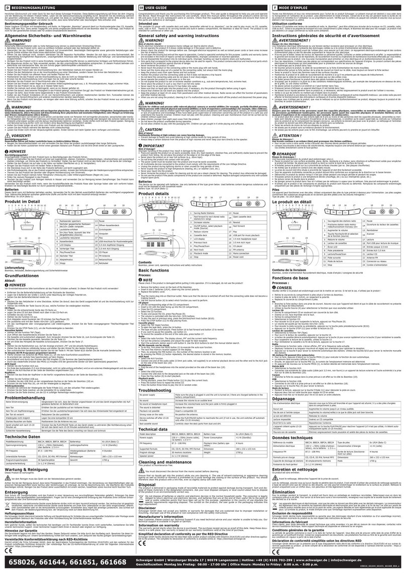 Schwaiger BBC24 user guide